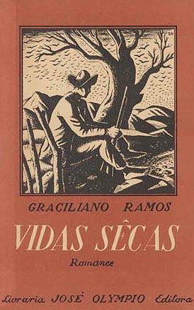 Capa da primeira edição de Vidas Secas, de Graciliano Ramos, publicada em 1938 pela editora José Olympio